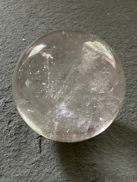 Brazilian Quartz with Iron Inclusion Sphere