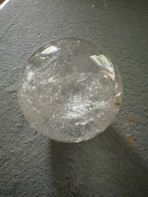 Brazilian Quartz with Iron Inclusion Sphere